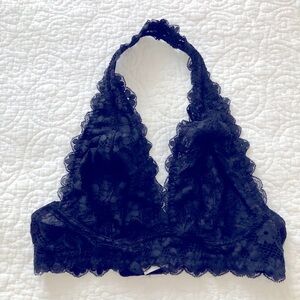 FREE PEOPLE  Black Lace Bralette